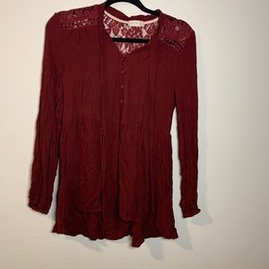 2/$30 ALTAR’D STATE red long sleeve shirt
